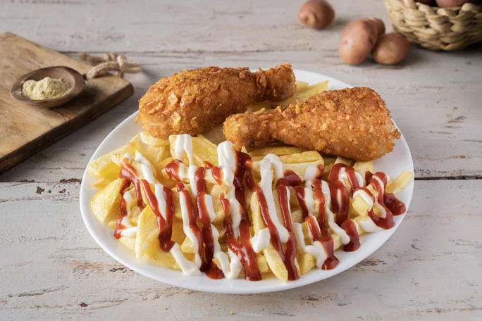 Papa con Pollo